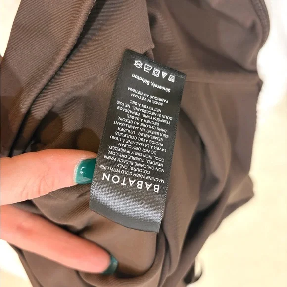 Aritzia Babaton Sleek Brown Sleeveless Bodysuit Medium - Picture 7 of 9